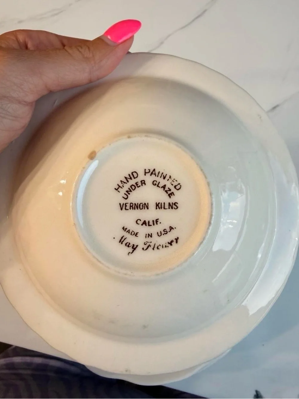 Vernon Kilns Mayflower Set of 8